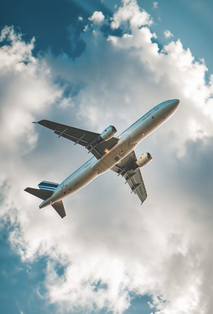 Avion en approche vers Corfou